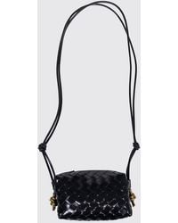 Bottega Veneta - Intrecciato Leather Loop Mini Crossbody Bag - Lyst