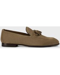 Doucal's - Suede Loafers With Tassels - Lyst