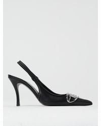 DIESEL - D-Venus Sb Leather Slingback Pumps - Lyst