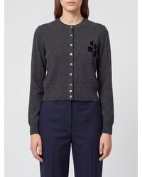 Isabel Marant - Slim Fit Jacquard Logo Wool And Cotton-Blend Cardigan - Lyst