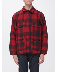 Filson - Wool Utility Shirt Jacket With Flap Pockets And Rever Collar - Lyst