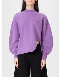 The Attico - Cotton Crew Neck Sweatshirt With Pack - Lyst
