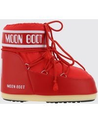 Moon Boot - Icon Low-Cut Nylon Snow Boots With Printed Logo - Lyst