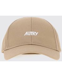 Autry - Ribbed Wool Beanie Hat With Turn-Up Cuff And Contrast Logo - Lyst