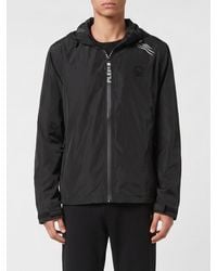 Philipp Plein - Hooded Windbreaker Jacket - Lyst