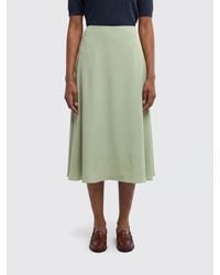 Aspesi - Silk Midi Skirt - Lyst