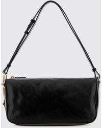 Gucci - Smooth Calfskin Shoulder Bag With Adjustable Handle And Zip Closure - Lyst