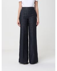 Max Mara - Deserto Linen Palazzo Trousers - Lyst
