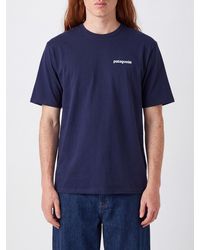 Patagonia - Logo Print Recycled Cotton-Blend T-Shirt - Lyst