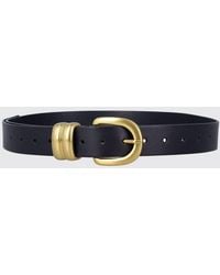 By Malene Birger - Smooth Calfskin Leather Belt With Pin Buckle - Lyst