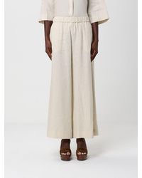 Max Mara - Linen Crop Trousers - Lyst