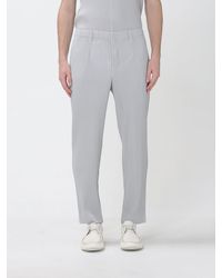 Homme Plissé Issey Miyake - Homme Plissé Issey Miyake Slim Fit Pleated Trousers With Concealed Fastening - Lyst