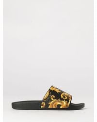 Versace Jeans Couture - Baroque Print Rubber Sliders - Lyst