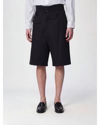 NAMACHEKO - High-Waisted Tailored Cotton Shorts With Belt Loops - Lyst