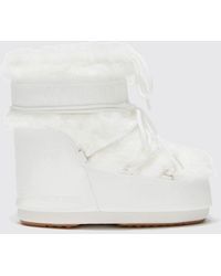 Moon Boot - Icon Low Faux Fur Lace-Up Snow Boots - Lyst