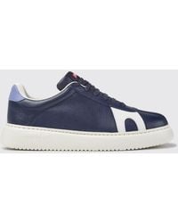 Camper - Twins Low-Top Smooth Leather Trainers With Contrasting Logo - Lyst