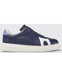 Camper - Twins Low-Top Smooth Leather Trainers With Contrasting Logo - Lyst