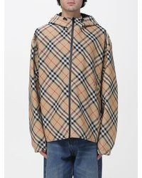 Burberry - Reversible Check Polyester Jacket - Lyst