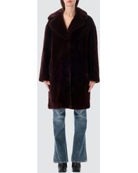 Stand Studio - Cappotto Monopetto Al Ginocchio - Lyst