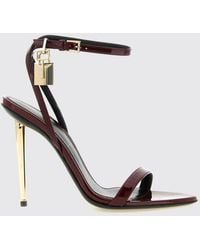 Tom Ford - Sandalias De Tacón De Aguja Padlock De Piel Charol Con Candado - Lyst