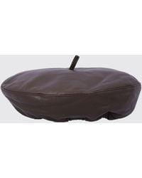 THE GARMENT - Classic Leather Beret With A Straight Hem - Lyst
