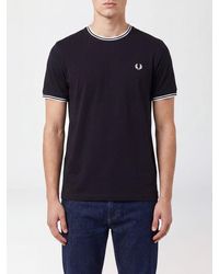Fred Perry - Cotton T-Shirt With Logo - Lyst