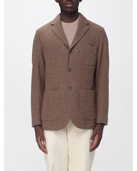 Sebago - Short Single-Breasted Polyester Blazer With Lapels And Patch Pockets - Lyst