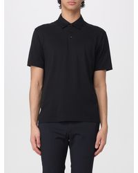 Zanone - Cotton And Silk Polo Shirt - Lyst