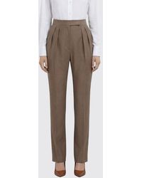 Max Mara - Virgin Wool Formal Trousers - Lyst