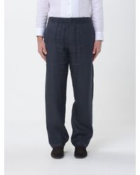 Lardini - Linen Wide-Leg Trousers - Lyst