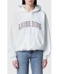 Anine Bing - Cotton Hoodie With Logo - Lyst