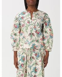Etro - Cotton Blouse With Paisley Print - Lyst