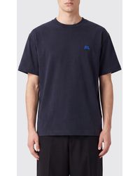 Jil Sander - Cotton Crewneck T-Shirt With Contrast Logo On Chest - Lyst