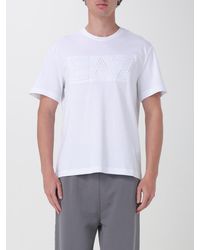 EA7 - Armani Embossed Central Logo T-shirt - Lyst
