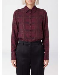 Ermanno Scervino - Check Silk Shirt With Rhinestone Embroidery - Lyst