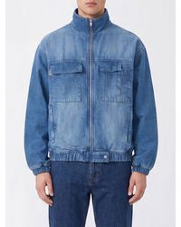 Carrera - Barrau Cotton Bomber Jacket With High Neck And Concealed Closure - Lyst