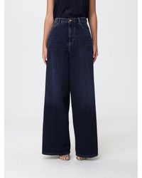 Max Mara - High-Waisted Wide-Leg Cotton Denim Jeans - Lyst