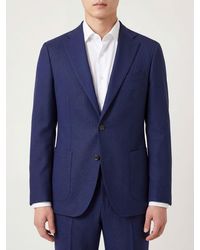 Boglioli - Single-Breasted Pure Wool Blazer With Patch Pockets - Lyst