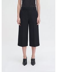 Filippa K - Cropped High-Waisted Tailored Trousers - Lyst