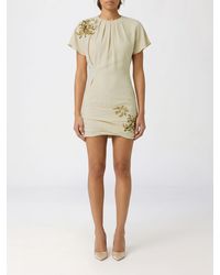 Isabel Marant - Slim Fit Sequin-Embroidered Viscose Sheath Mini Dress - Lyst