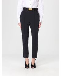 Elisabetta Franchi - Cropped Crêpe Trousers - Lyst