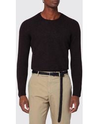 Drumohr - Pure Wool Crewneck Jumper With Long Sleeves And Ribbed Trims - Lyst
