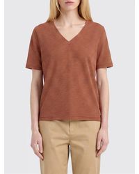 Momoní - Momon&Igrave Striped V-Neck T-Shirt - Lyst