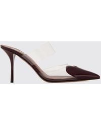 Alaïa - Le Cœur Patent Leather And Pvc Mules With High Stiletto Heel - Lyst