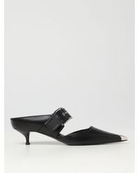 Alexander McQueen - Punk Pumps In Leather With Strap - Lyst