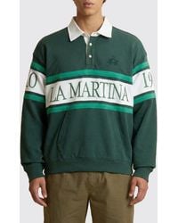 La Martina - Cotton Polo With Logo - Lyst