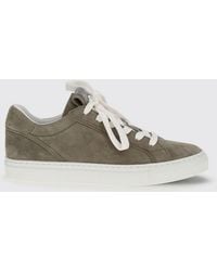 Brunello Cucinelli - Suede Sneakers With Monile - Lyst