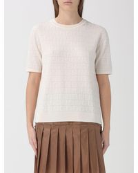 Fendi - Ff Cotton And Viscose Knit - Lyst