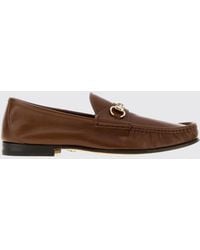 Gucci - Lugano Smooth Leather Loafers With Horsebit Detail - Lyst