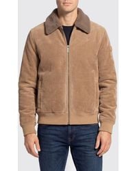Colmar - Velvet Bomber Jacket With Fur Collar - Lyst